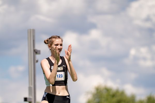 Imke Onnen (Hannover 96) im Hochsprung am 03.07.2022 waehrend den NLV+BLV Leichtathletik-Landesmeisterschaften im Jahnstadion in Goettingen (Tag 1)